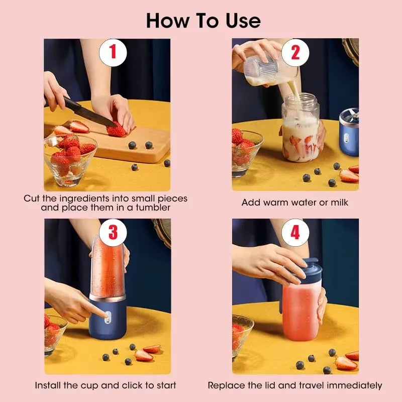 FreshBlend Portable Juice Bottle